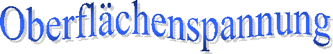 Oberflächenspannung
